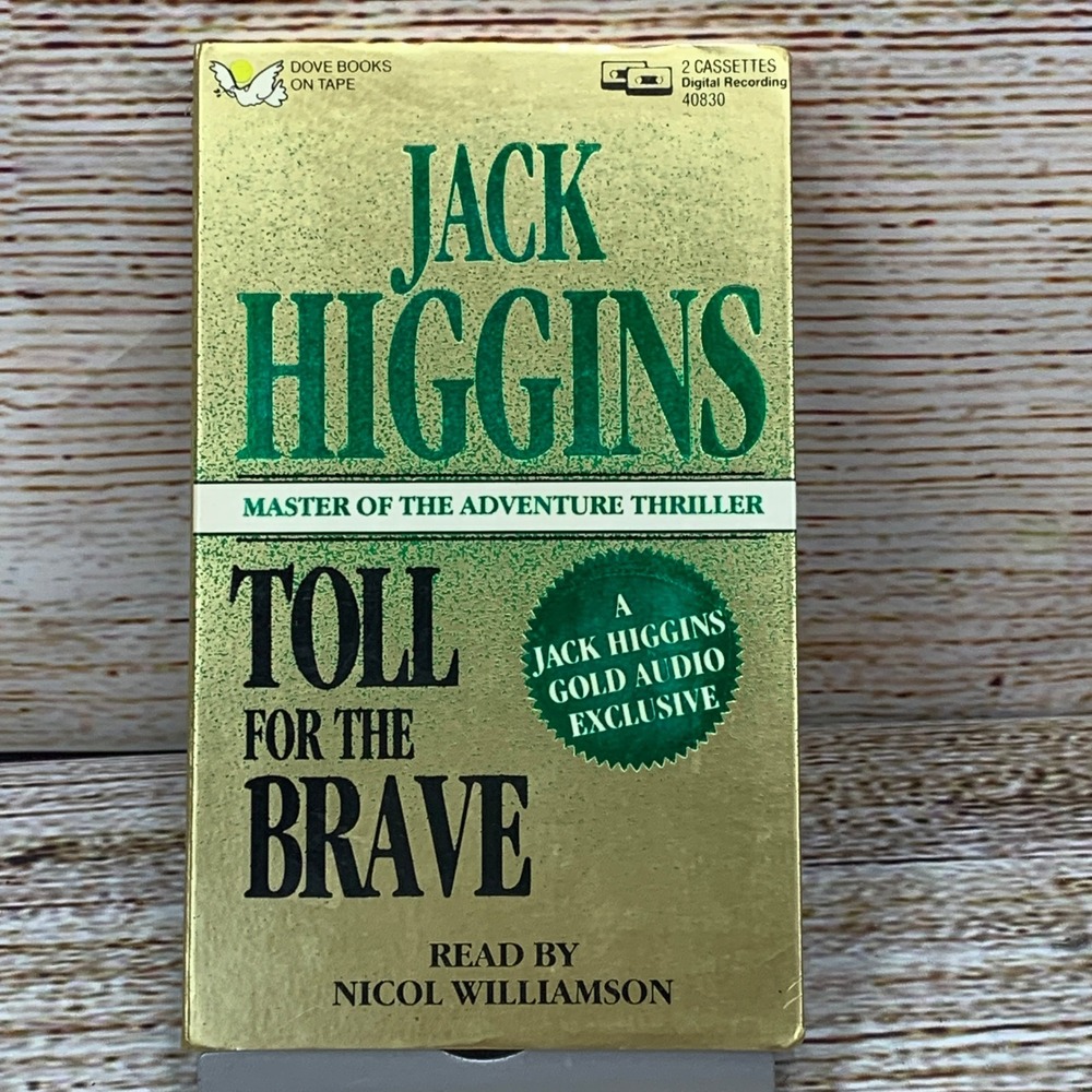 Jack Higgins‎ - Toll For The Brave 1990 Audio Book 2-Cassette Tape